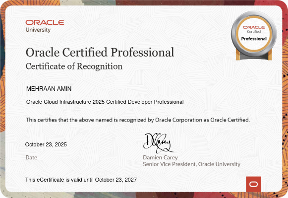 CERTIFIED DEVELOPER